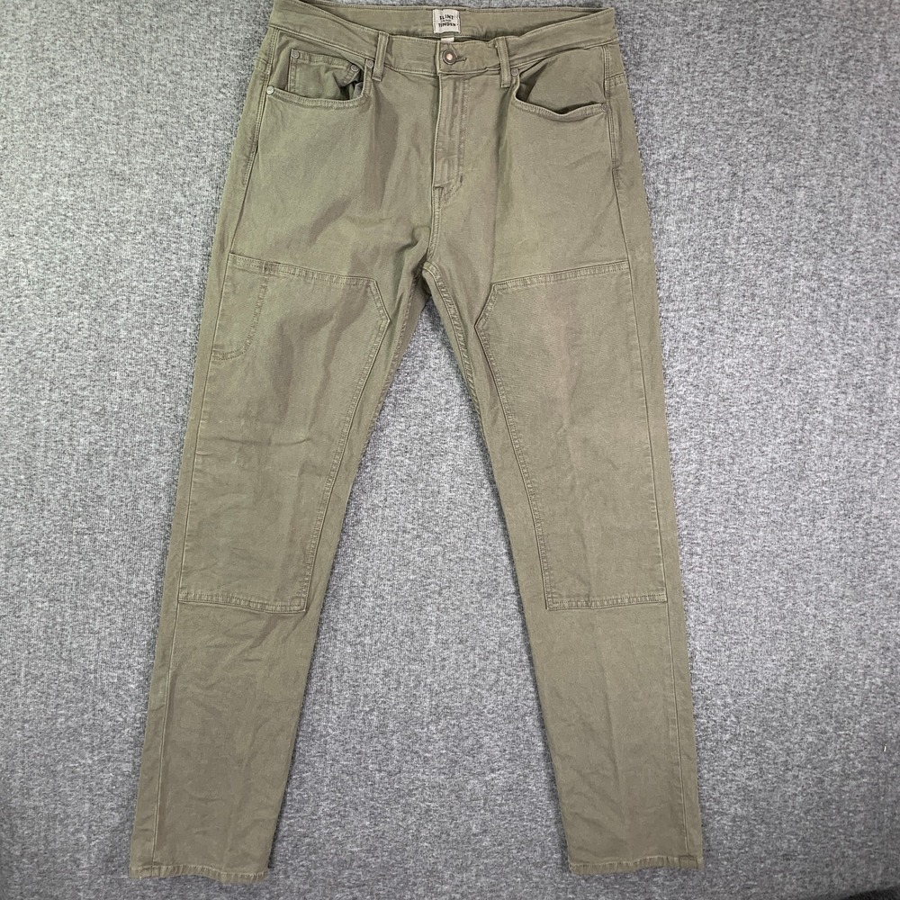 Flint And Tinder Mill Pant Men 32x33 Double Knee Canvas Green Workwear Huckberry